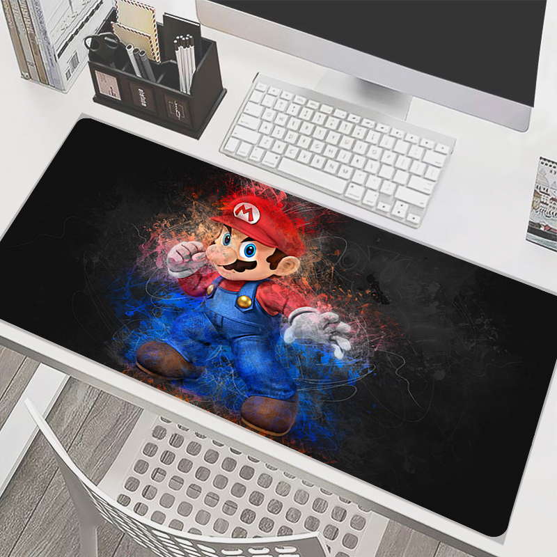 Pc Gaming Used - 90x40cm Mouse Pad M-Mario Anime Gamer