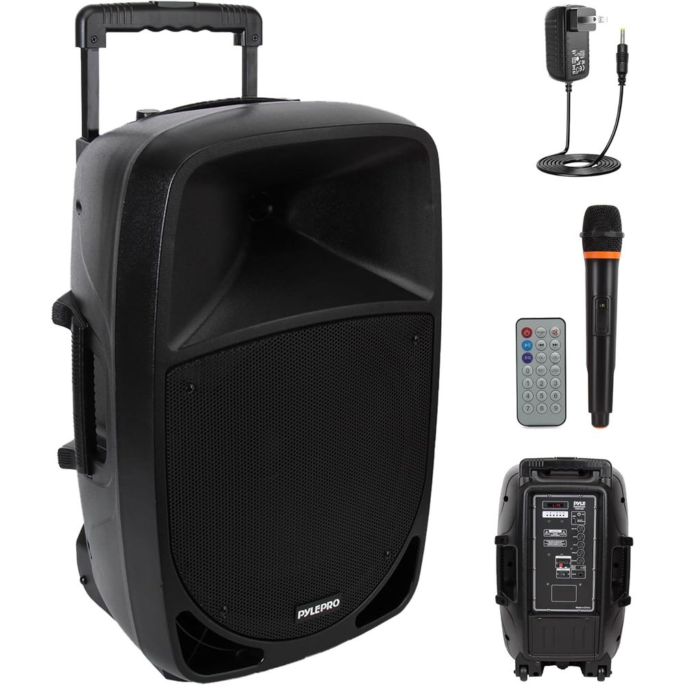 Sound Card Usb - Portable 1200W Bluetooth PA Speaker with
