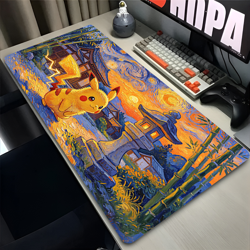 Pc Gaming Used - Mouse Pad Pokemon Pikachus Rubber Extended