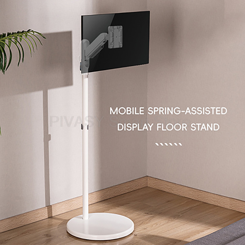 Monitor Stand - Rolling Mobile TV Cart on 5