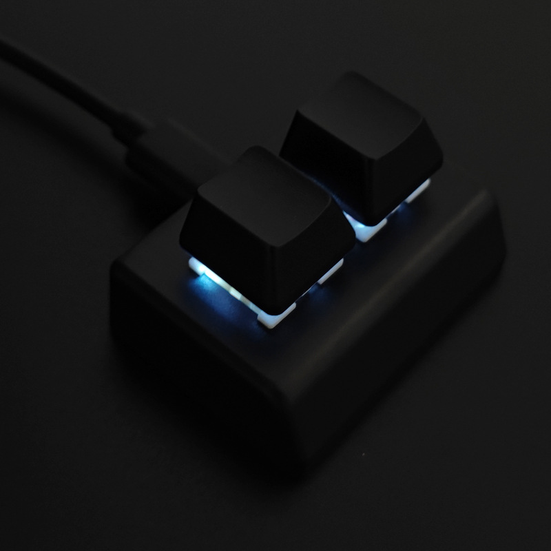 New 2 keys Macro Keyboard RGB  - Pc Gaming Drawing avaliação e preço