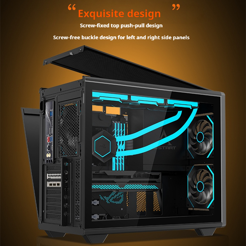 HESTART Star Track X Glass Sid - Pc Gaming Water Cooling avaliação e preço