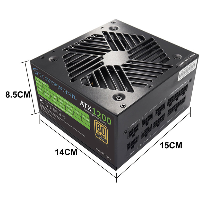 PCIE 5.0 1200W PC Power Supply - Pc Gaming Watt avaliação e preço