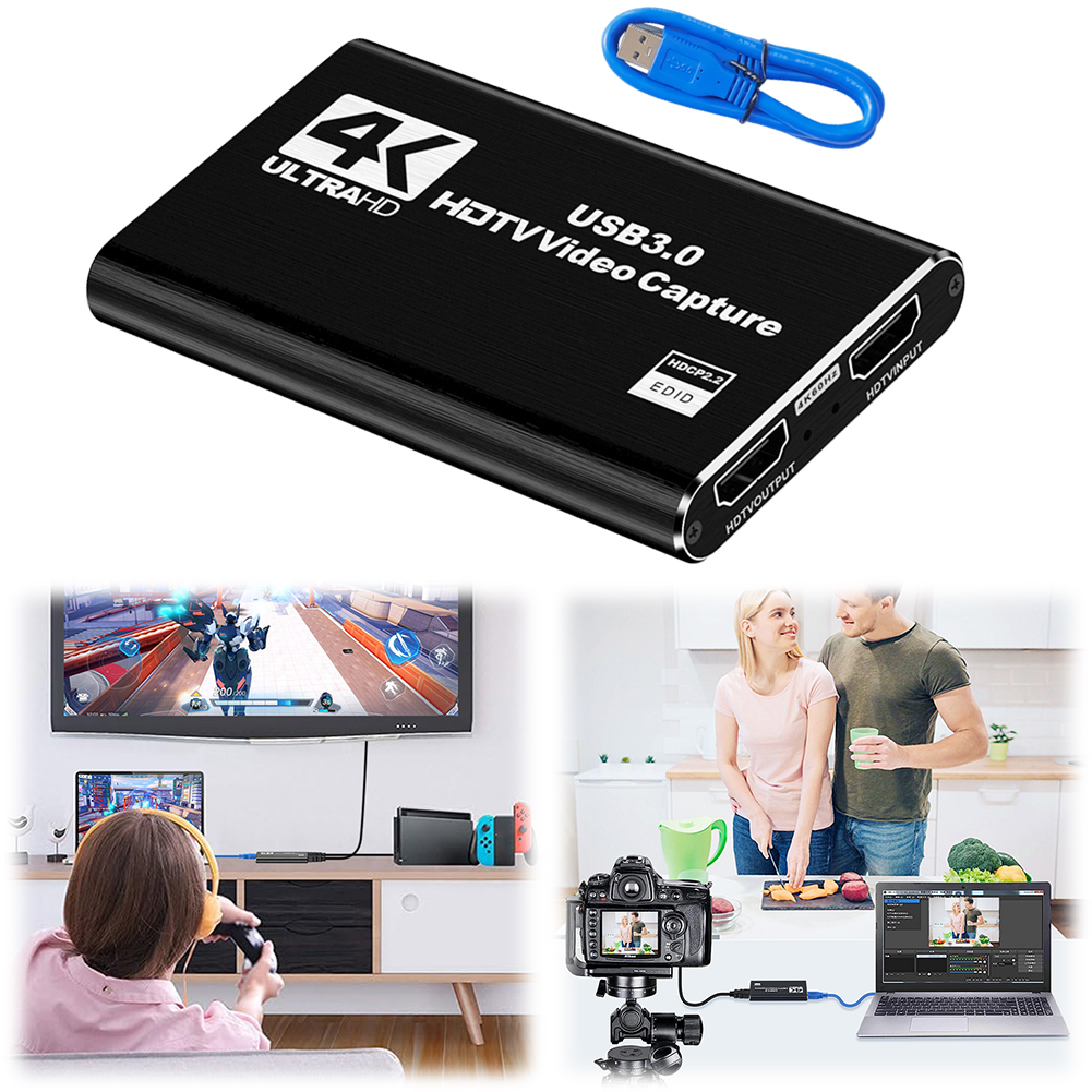 USB 3.0 4K HDMI-Compatible Cap - Capture Card Hdmi avaliação e preço