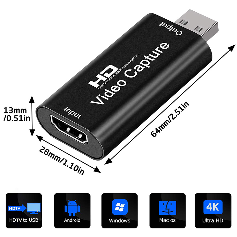 USB 2.0 Video Capture Card HD  - Capture Card Hdmi avaliação e preço