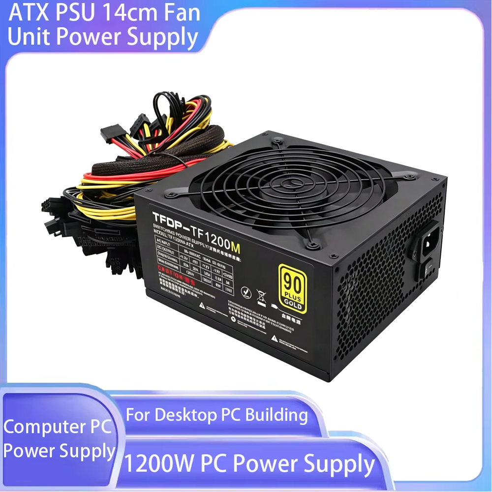 1200W Computer PC Power Supply - Pc Unit For Gaming avaliação e preço