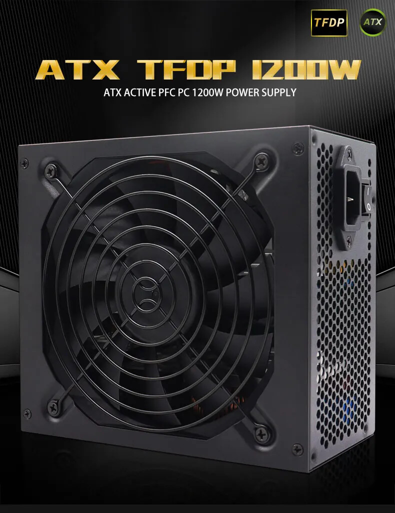 1200W Computer PC Power Supply - Pc Unit For Gaming avaliação e preço