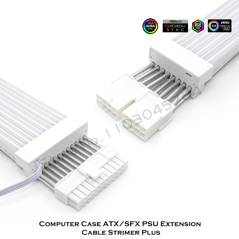 PSU Extension Cable RGB Strime - Pc Gaming Lian Li avaliação e preço