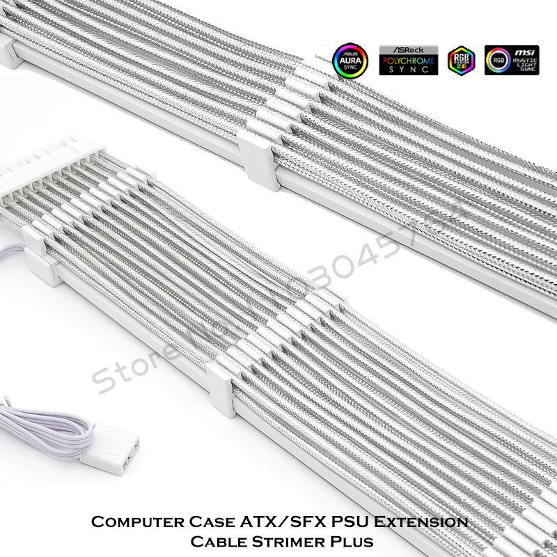 PSU Extension Cable RGB Strime - Pc Gaming Lian Li avaliação e preço