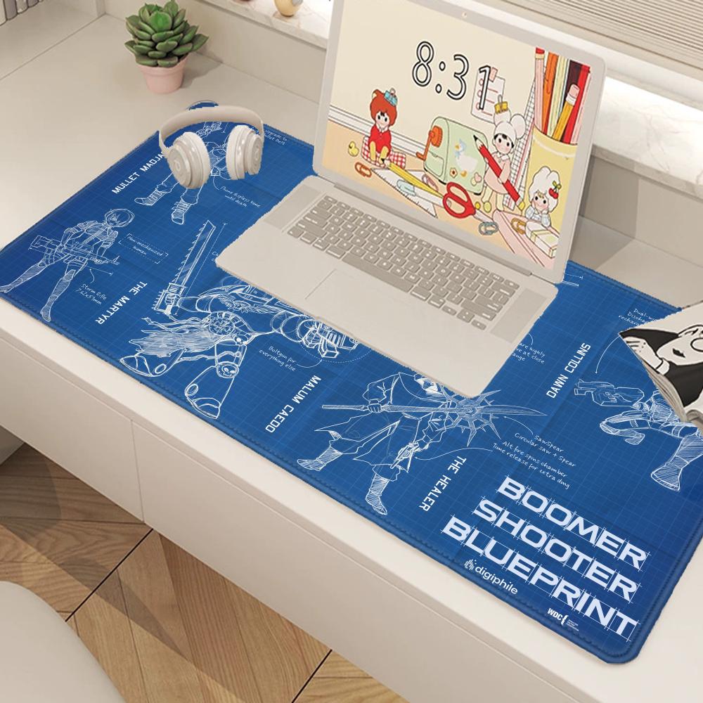 Black Large Mouse Pad Engineer - Pc Gaming Drawing avaliação e preço