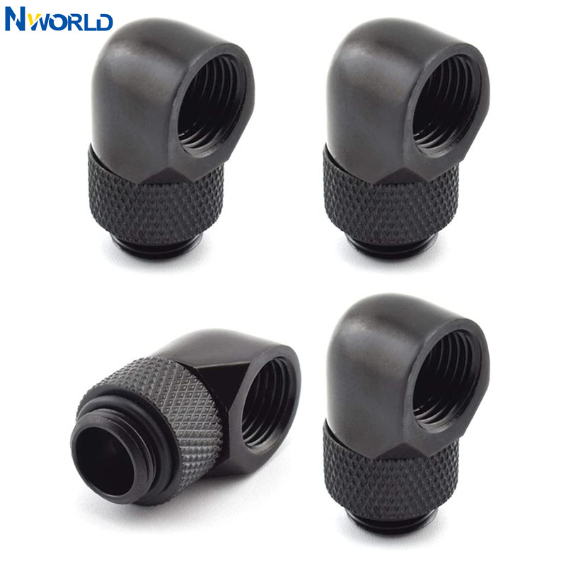 4pcs G1/4 Thread 90 Degree Fit - Pc Gaming Liquid Cooling avaliação e preço
