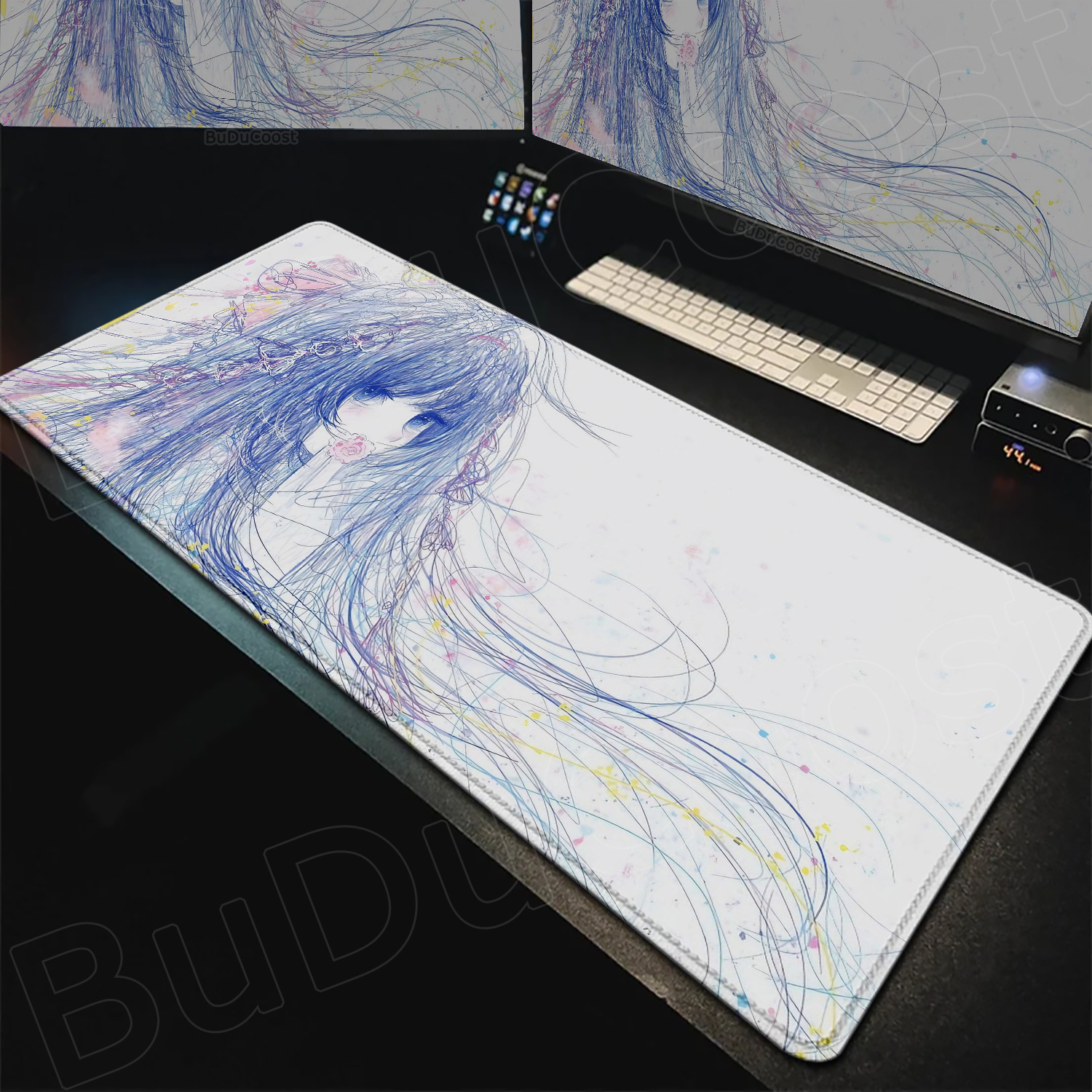 Computer Mouse Pad  Cute line  - Pc Gaming Drawing avaliação e preço