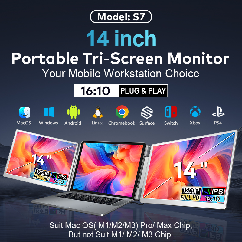 Dual Screen Display Portable L - Monitor Stand avaliação e preço