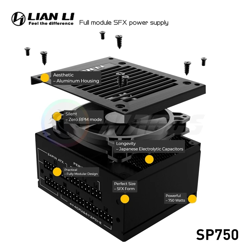 LIAN LI PSU 750w SFX Power Sup - Pc Gaming Lian Li avaliação e preço