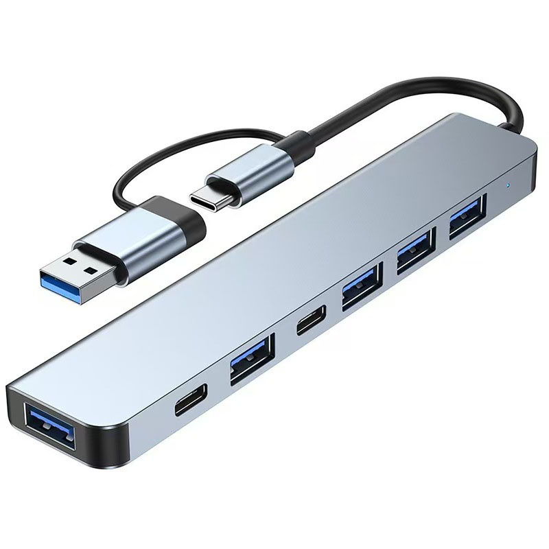 USB C Hub USB Splitter 8 in 1  - Sound Card Usb avaliação e preço