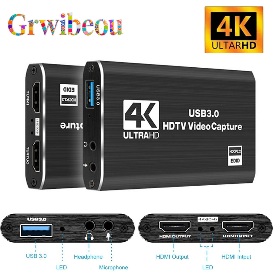 4K USB 3.0 Video Capture Card  - Capture Card Hdmi avaliação e preço