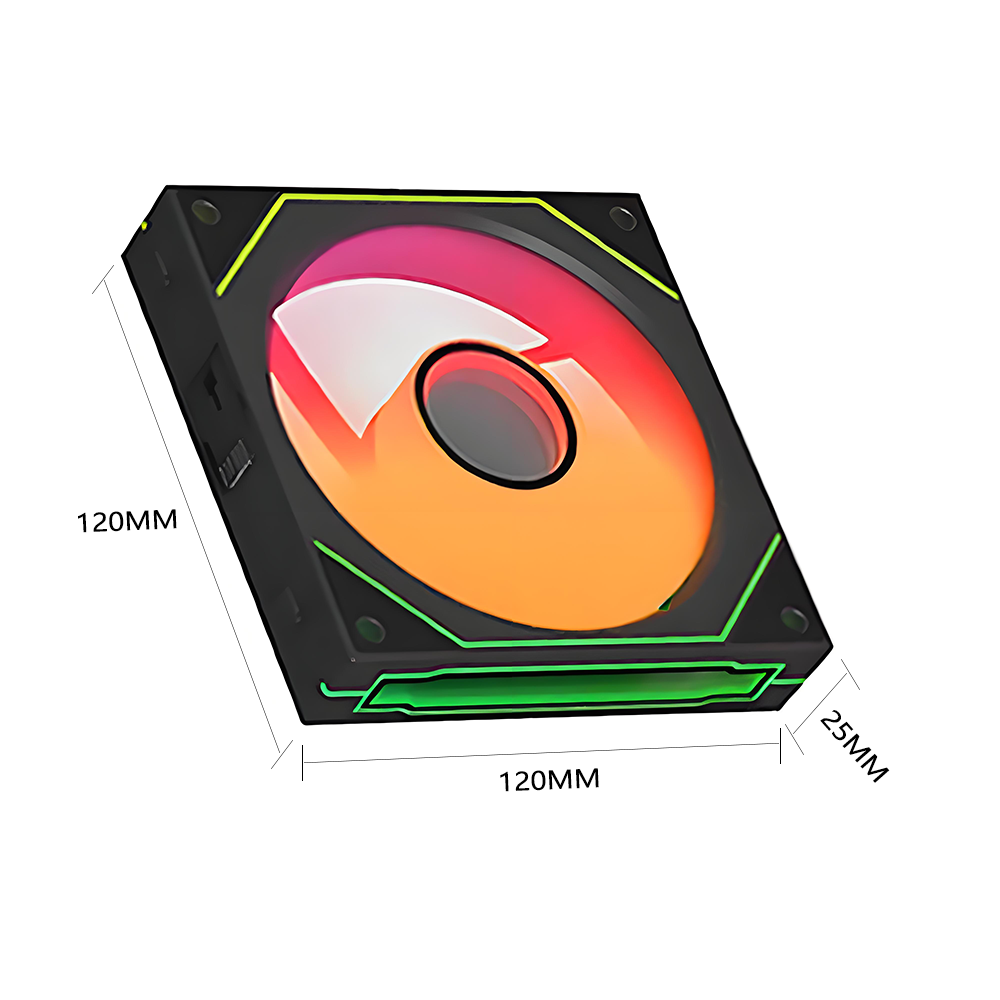 PC case fan 120mm ARGB mirror  - Pc Gaming Liquid Cooling avaliação e preço