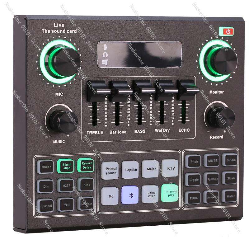 V9 Sound Card Microphone Set U - Sound Card Usb avaliação e preço
