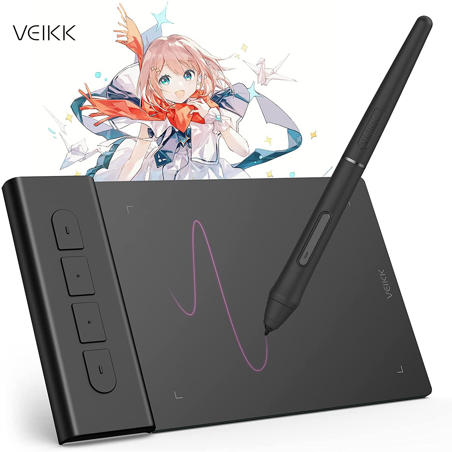 VEIKK VK430 Graphic Drawing Ta - Pc Gaming Drawing avaliação e preço