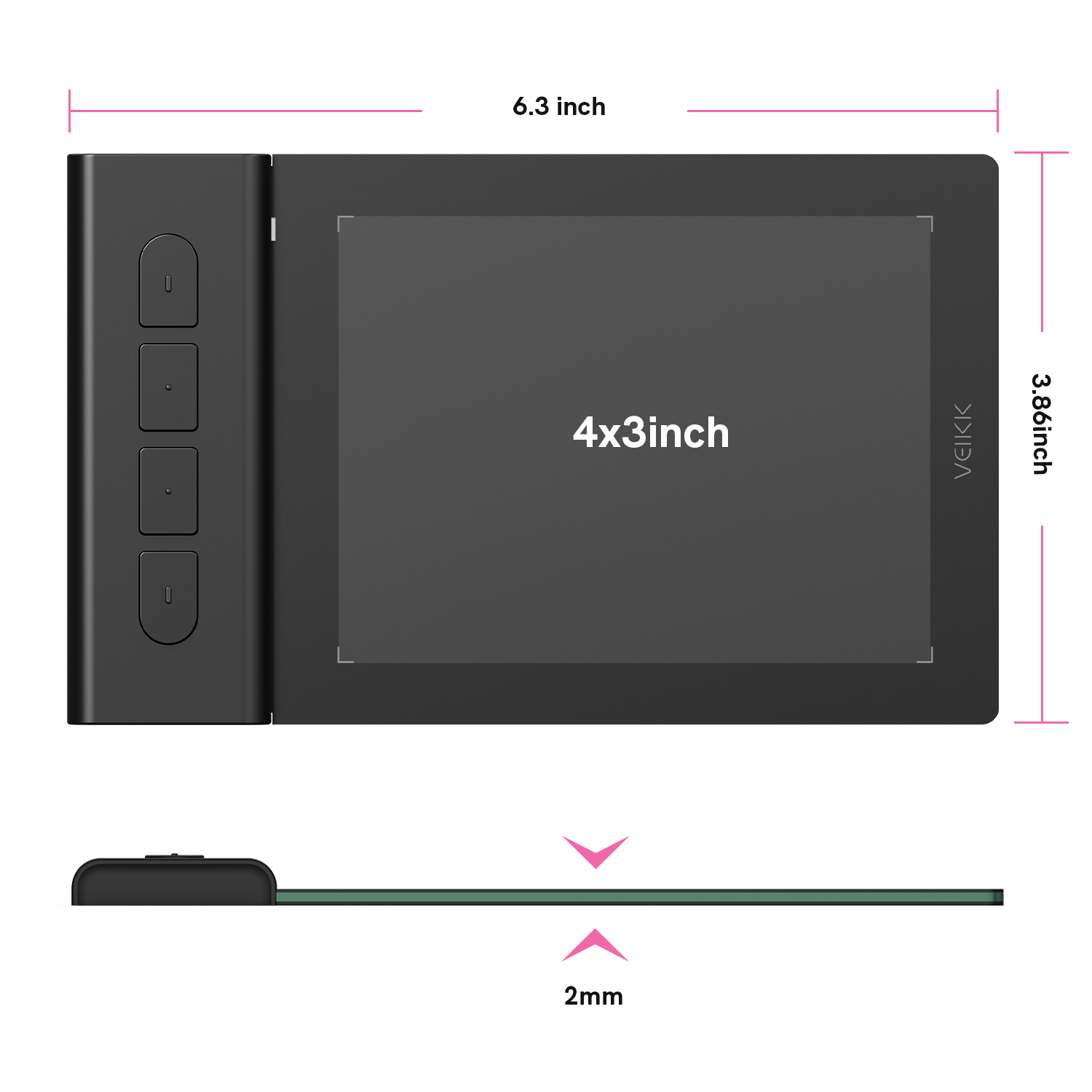 VEIKK VK430 Graphic Drawing Ta - Pc Gaming Drawing avaliação e preço