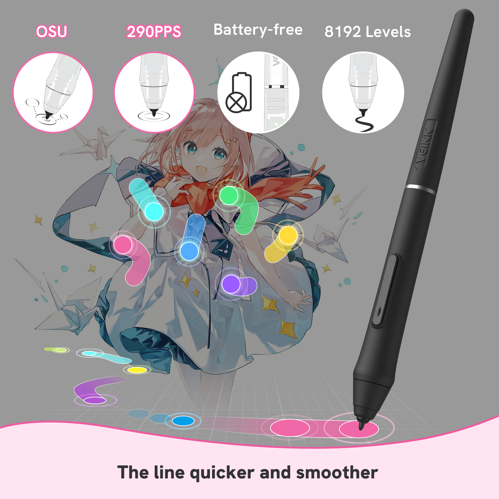 VEIKK VK430 Graphic Drawing Ta - Pc Gaming Drawing avaliação e preço