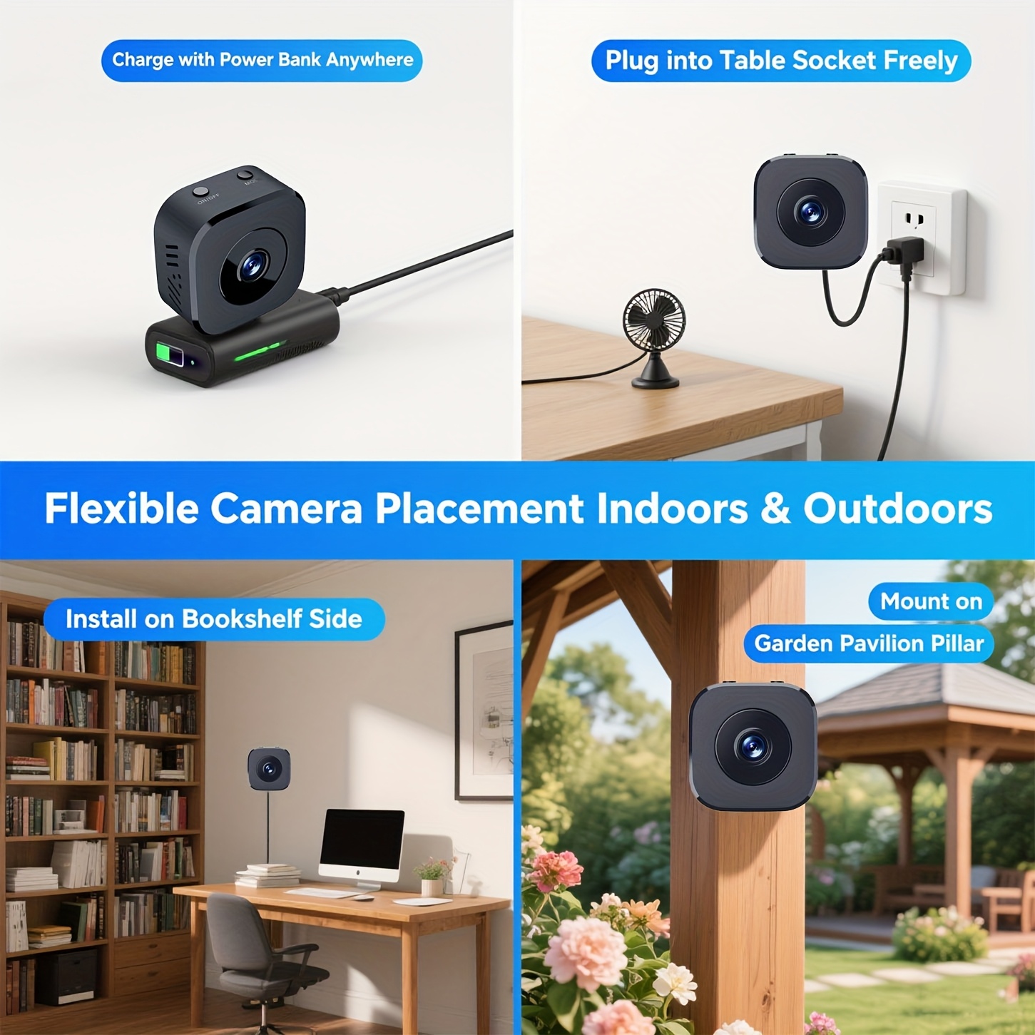 1080P HD Mini WiFi Camera Indo - Sound Card Usb avaliação e preço