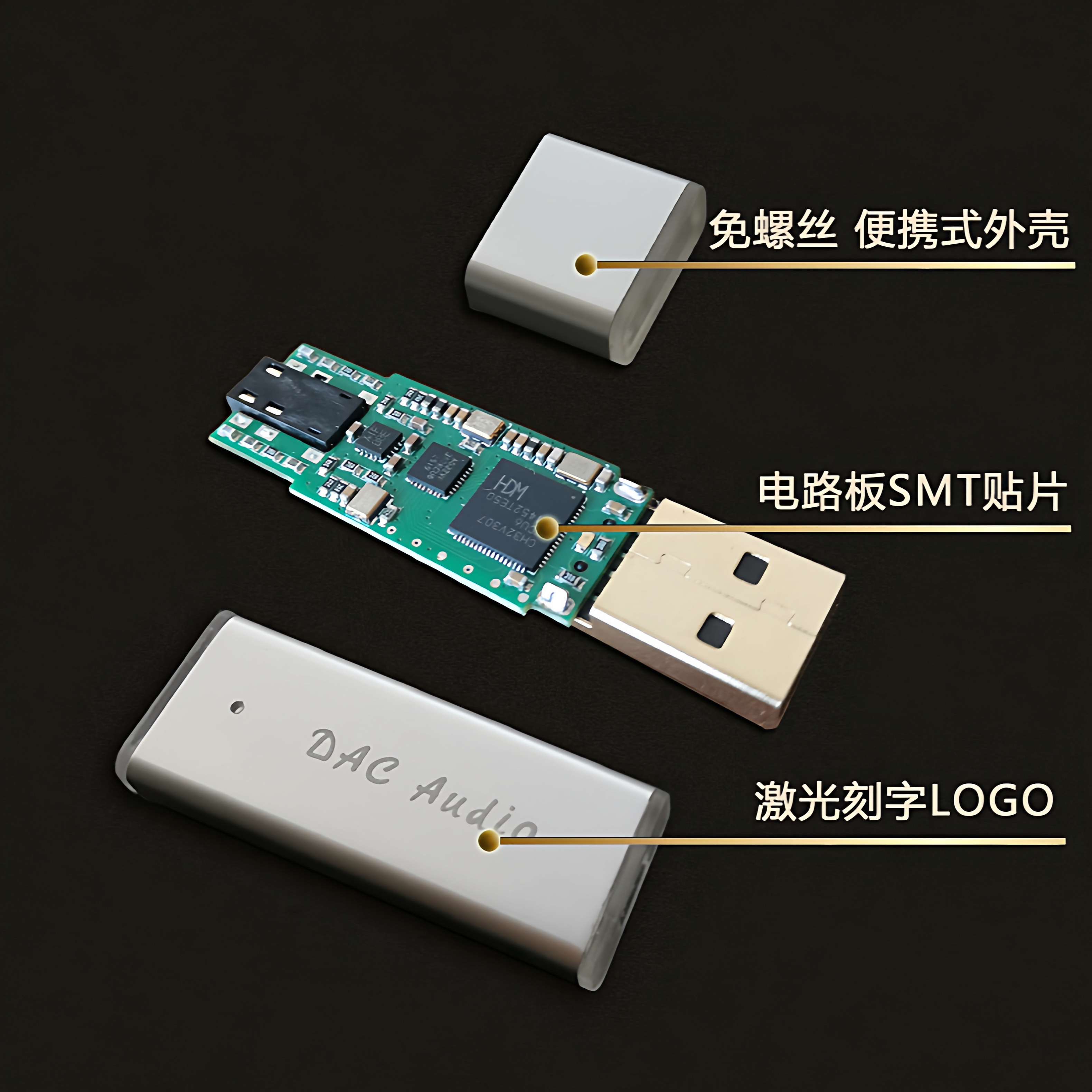 USB Mini Portable DAC Decoder  - Sound Card Usb avaliação e preço