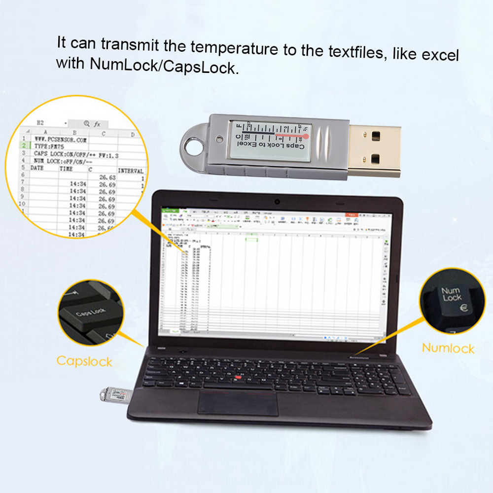 PCsensor USB Thermometer Hygro - Sound Card Usb avaliação e preço