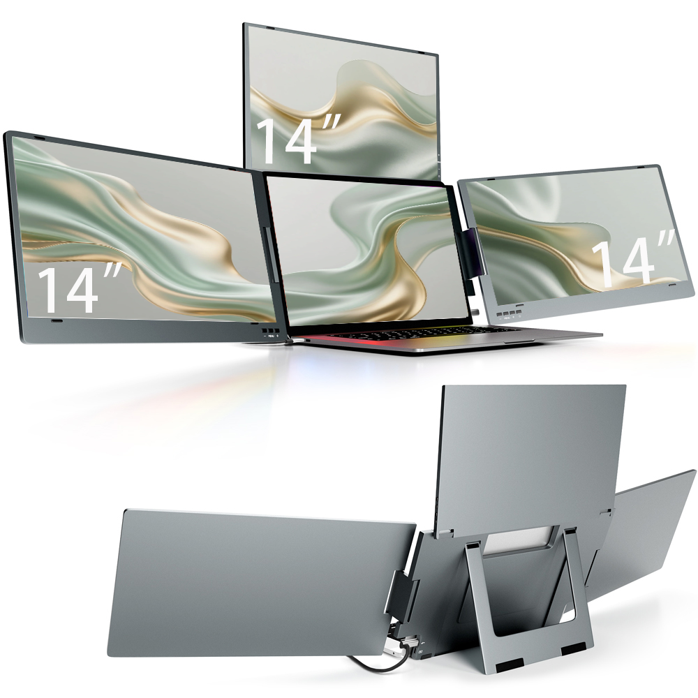 Brand New 2025  Portable Tripl - Monitor Stand avaliação e preço