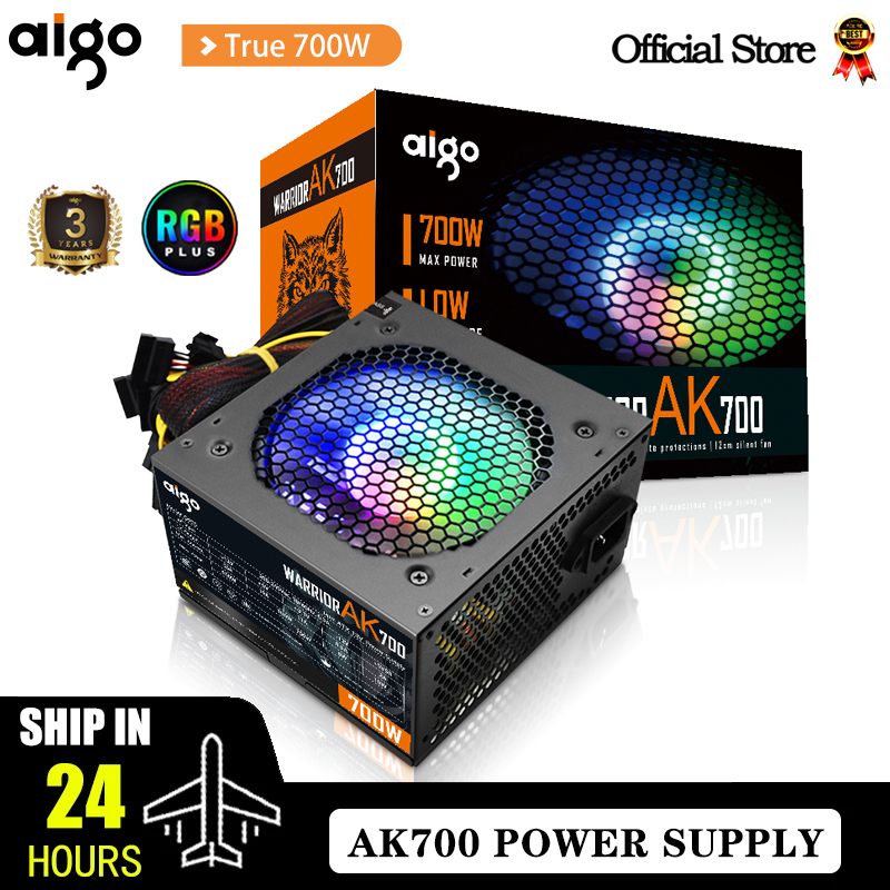 Aigo AK 700W PC PSU Power Supp - Pc Unit For Gaming avaliação e preço