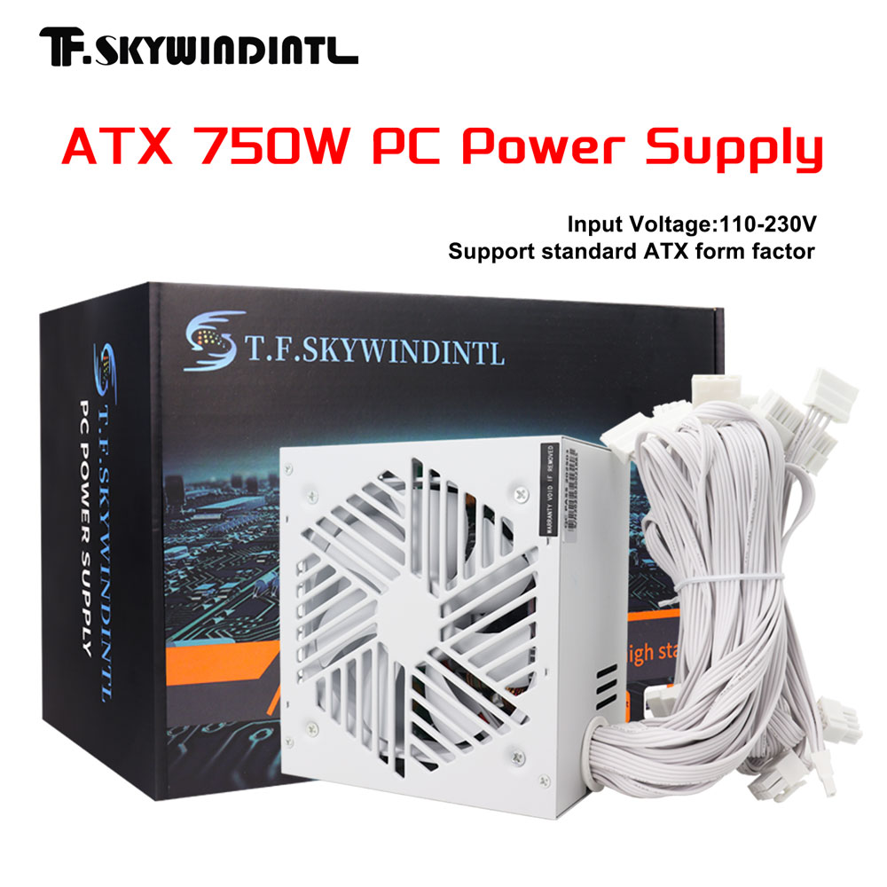 White 750W PSU PC Power Supply - Pc Gaming Watt avaliação e preço