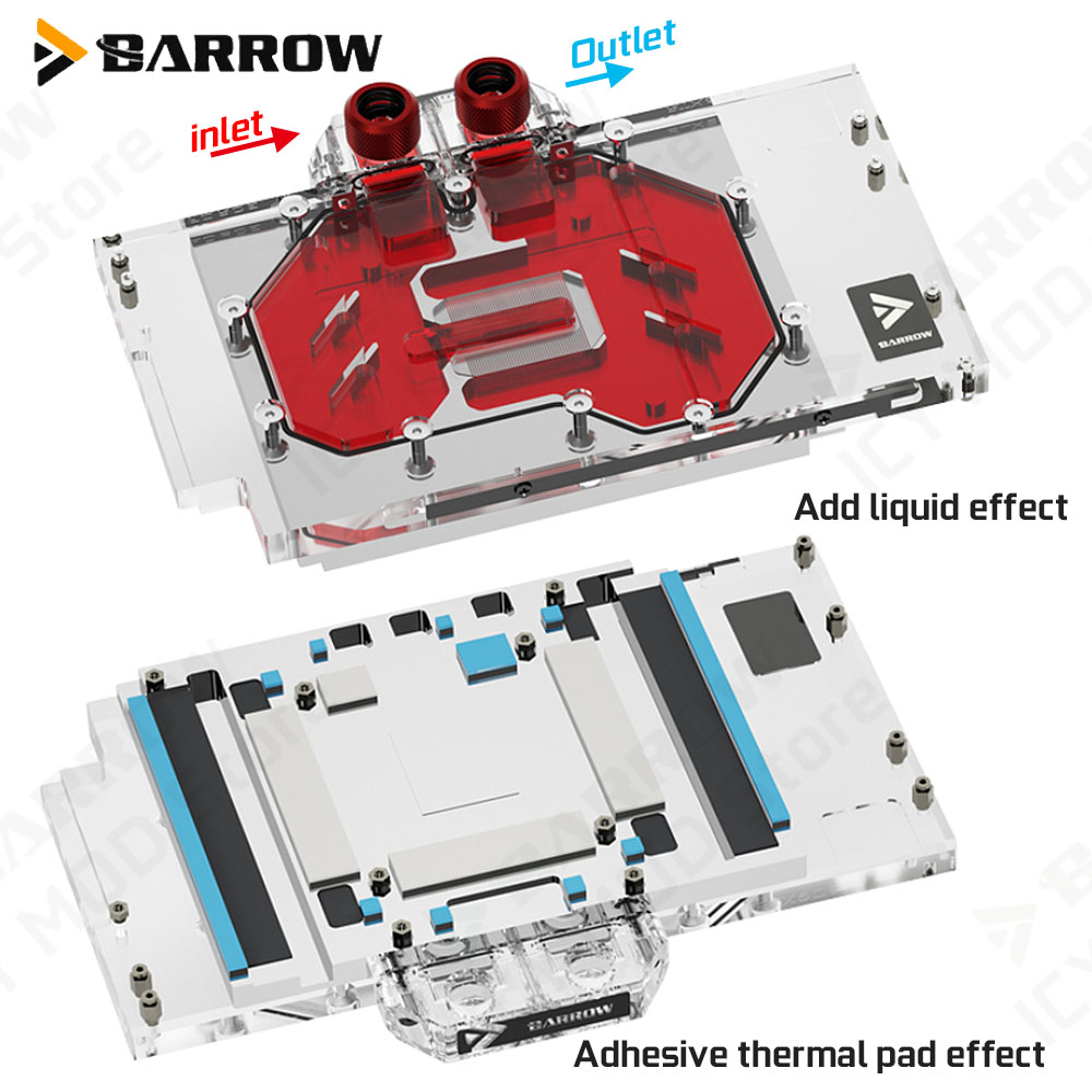 Barrow Display Card Water Cool - Pc Gaming Water Cooling avaliação e preço