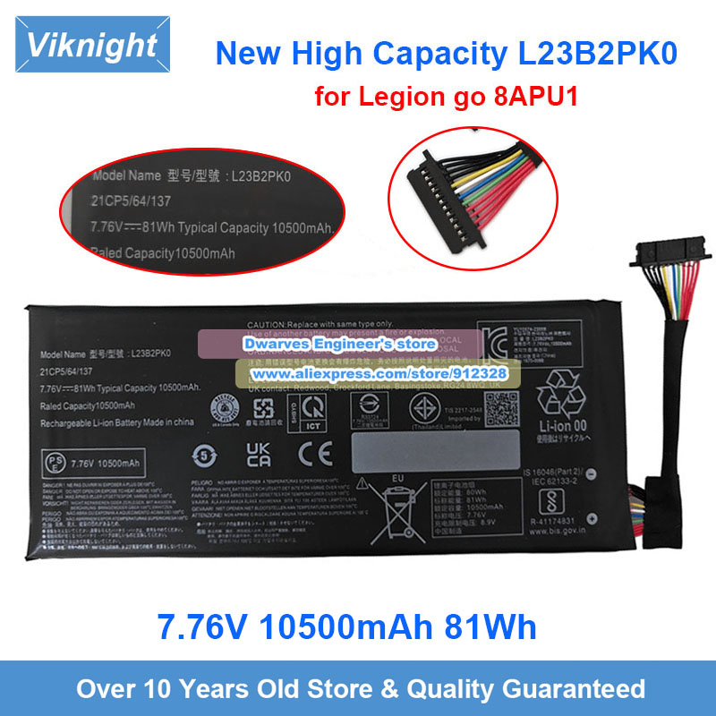 New 7.76V 81Wh L23B2PK0 Batter - Pc Gaming Legion avaliação e preço