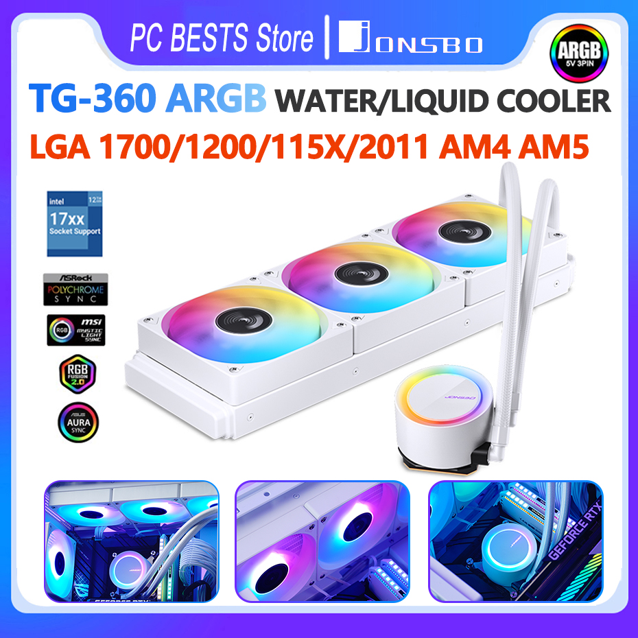 Jonsbo TG-360 ARGB Water Liqui - Pc Gaming Liquid Cooling avaliação e preço